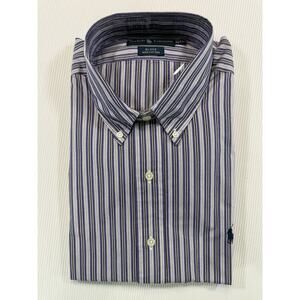 NWT Ralph Lauren Blake XL Purple Stripe Button Down Dress Shirt